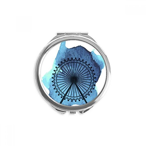 London Eye Ferris Wheel England Britain UK Hand Compact Mirror Round Portable Pocket Glass London Eye Ferris Wheel England Britain UK Hand Compact Mirror Round Portable Pocket Glass