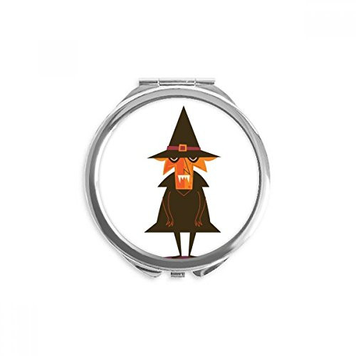 Wizard Fear Halloween Ghost Happy Hand Compact Mirror Round Portable Pocket Glass