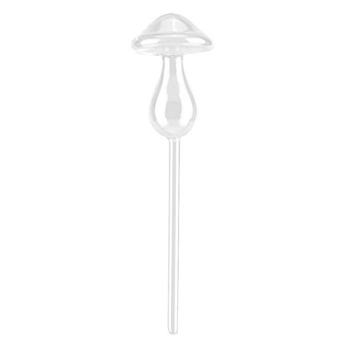 Kuuleyn Glass Watering Device,House Plants Flowers Automatic Self Watering Devices Clear Glass Water Feeder Mushroom Shape Kuuleyn Glass Watering Device,House Plants Flowers Automatic Self Watering Devices Clear Glass Water Feeder Mushroom Shape