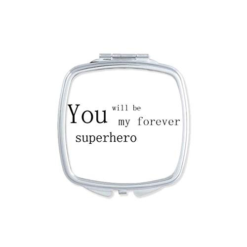 Happy Father's Day Festival Quote Mirror Portable Compact Pocket Makeup Double Sided Glass