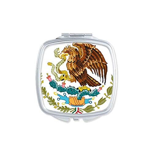 Mexico National Emblem Country Mirror Portable Compact Pocket Makeup Double Sided Glass Mexico National Emblem Country Mirror Portable Compact Pocket Makeup Double Sided Glass