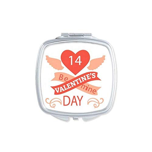 Red Valentine's Day Be Mine Mirror Portable Compact Pocket Makeup Double Sided Glass Red Valentine's Day Be Mine Mirror Portable Compact Pocket Makeup Double Sided Glass