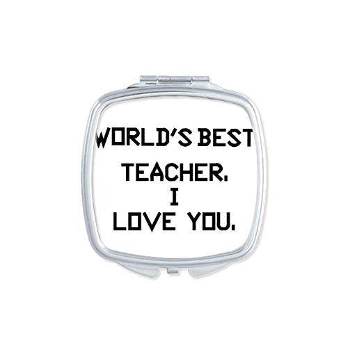 World best Deskmate I Love You Quote Mirror Portable Compact Pocket Makeup Double Sided Glass World best Deskmate I Love You Quote Mirror Portable Compact Pocket Makeup Double Sided Glass