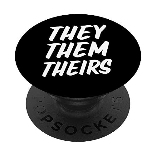 They Them Theirs Genderqueer Genderfluid Pride Flag Gift Set PopSockets PopGrip Swappable Grip for Phones  and  Tablets