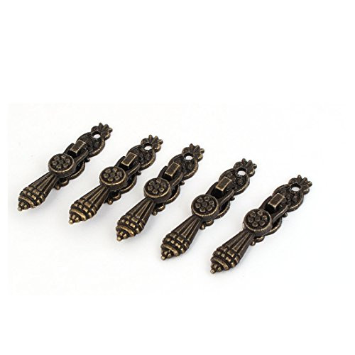 uxcell Wooden Cosmetic Case Jewelry Box Drawer Handle Pull Knob Grip 5pcs
