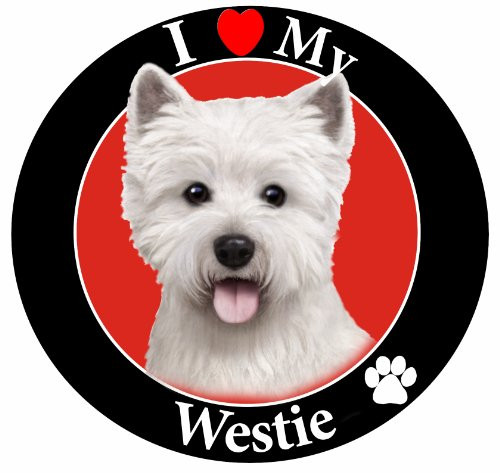 E  and  S Pets Car Magnet, Westie