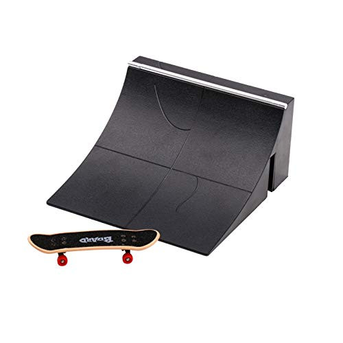 RAHIMBASHA Mini Finger Toy Skateboard Skate Park Ramp Kit,Skate Parks Kit Ramp Parts for Finger Skateboard Fingerboard Ramp Skate Parks Kit Part Training Props ,with 1 Finger Skateboard B