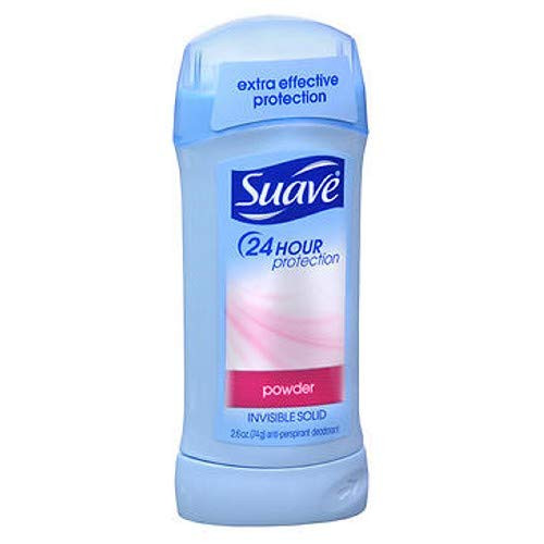 Suave 24 Hour Protection Powder Invisible Solid Anti-Perspirant Deodorant 2.6 oz (Pack of 6)