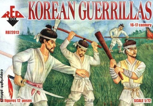Red Box Figures Korean Guerillas XVI-XVII Century 48-Piece 1/72-Scale