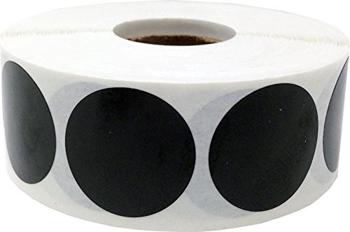 Blank Shooting Target Pasters Black 1 Inch Round Circle Dots 500 Adhesive Target Stickers