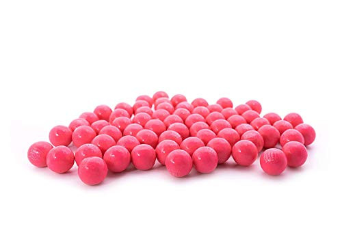 Pink Lemonade Bubble Gumballs - 1 LB Resealable Stand Up Candy Bag approx. 60 pieces - 1 inch Lemonade Flavored Gum - Pink Colored Gumballs - Vending Machine Candy