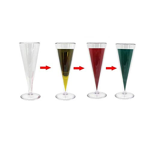 MilesMagic Magician's Chameleon Champagne Color Changing Liquid on Glass Vision Magic Trick