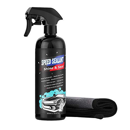 Spray Car Coating Hydrophobic Nano Speed Sealant - Car Paint Care Super Hydrophobic Glass Coating Ceramic  and  Coating Exterior Sealants  and  Auto Protection Care 500ml