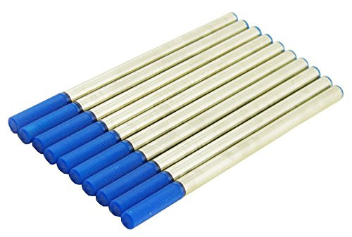 Blue Ink Rollerball Pen Refills Fit Jinhao, Duke, Fuliwen, Baoer Roller Ball Pen, Set of 10 PCS, Push Type 110 MM