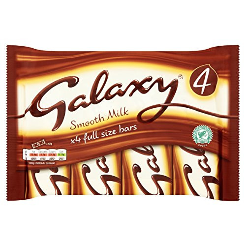 Galaxy Smooth Milk Chocolate 42g Pack of 4