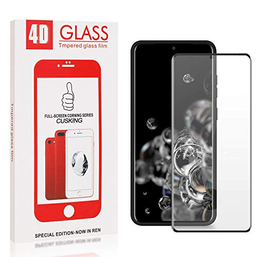 CUSKING Screen Protector for Galaxy S20 Ultra, 9H Hardness Screen Protector for Samsung Galaxy S20 Ultra, Tempered Glass, Bubble Free, 99.99 percent Clarity, 1 Pack