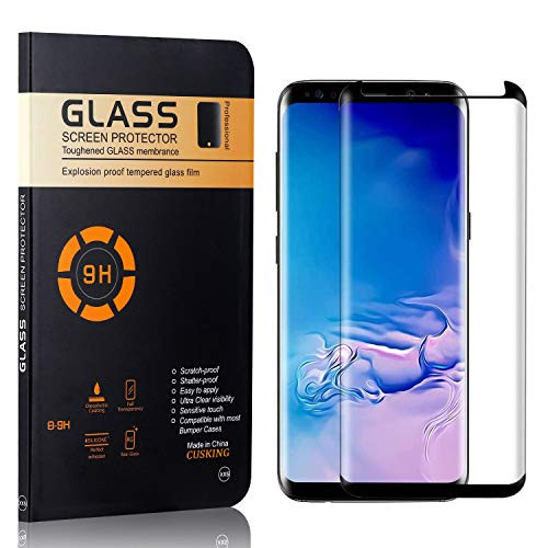 CUSKING Screen Protector for Galaxy S8 Plus, 9H Hardness Tempered Glass Screen Protector for Samsung Galaxy S8 Plus, Abrasion Resistance, Anti Scratch, 1 Pack
