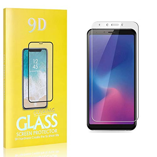Screen Protector for Galaxy A6S, CUSKING Bubble Free Screen Protector for Samsung Galaxy A6S, Tempered Glass, Shock Absorbent, 9H Hardness, 3 Pack