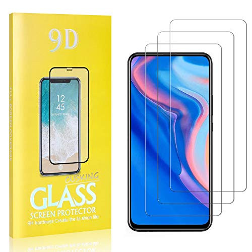 Screen Protector for Huawei Honor 9X / Huawei Honor 9X Pro, CUSKING Bubble Free Screen Protector for Huawei Honor 9X / Huawei Honor 9X Pro, Tempered Glass, Shock Absorbent, 9H Hardness, 3 Pack