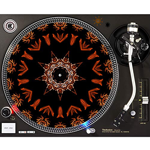 Orange Rush - DJ Turntable Slipmat 12 inch