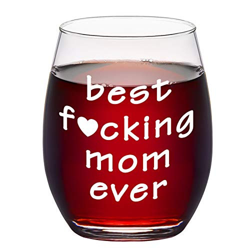 Best Mom Ever Wine Glass, Funny Stemless Wine Glass for Women, Mom, New Mom, Mom to Be, Wife - Great Ideas for Mother's Day, Birthday, Christmas Best Mom Ever Wine Glass, Funny Stemless Wine Glass for Women, Mom, New Mom, Mom to Be, Wife - Great Ideas for Mother's Day, Birthday, Christmas