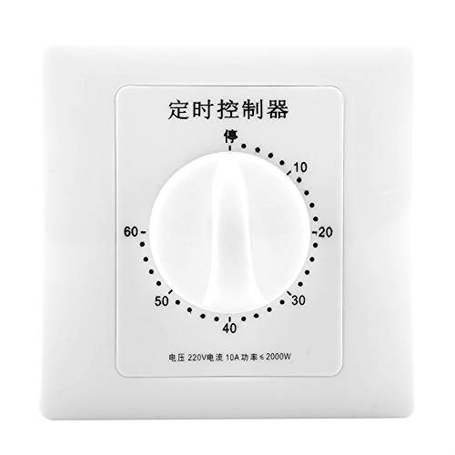 Jadpes Water Pump Timer Switch, 220V Mechanical Rotate Countdown Clock Timer Indoor Intelligen Switch Control for Kitchen Cooking Housework Sports Office Timekeeper 3