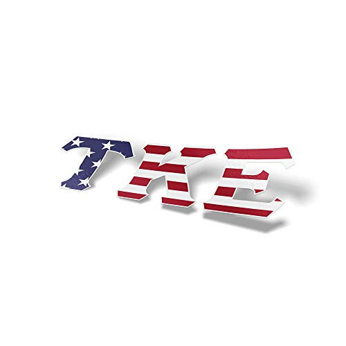Tau Kappa Epsilon Fraternity USA Letter Sticker Decal Greek 2 Inches Tall for Window Laptop Computer Car TKE