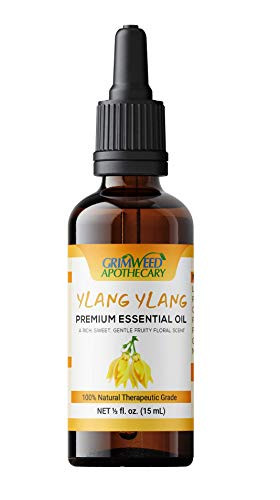Natural Ylang Ylang Essential Oil - Therapeutic Grade, with Glass Dropper