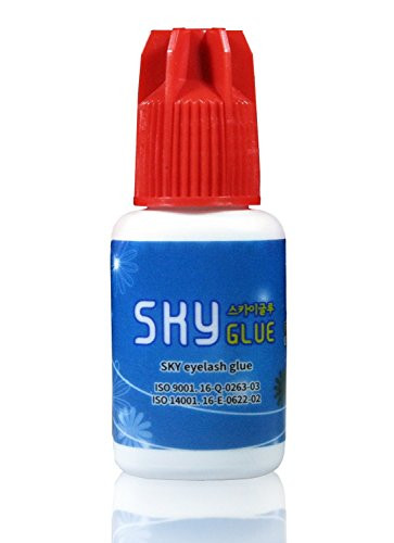 Eyelash Extension Glue SKY S+ / Extra Powerful Strong Black Adhesive / 1-2 Sec Drying time / Retention - 7 weeks / Professional Use Only Black Adhesive / Semi-Permanent Extensions / by Stacy Lash