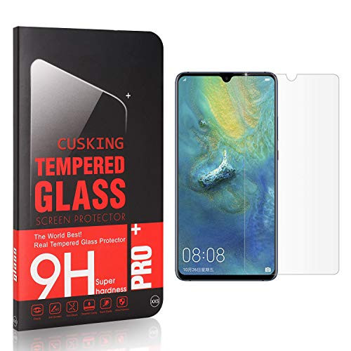 CUSKING Screen Protector for Huawei Mate 20X, 9H Hardness Tempered Glass Screen Protector Compatible with Huawei Mate 20X, Bubble Free, Ultra Clear, 4 Pack