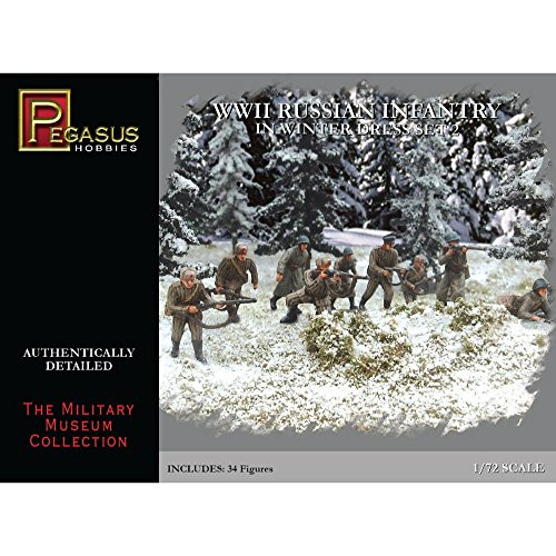 1/72 WWII Russian Infantry in Winter Dress Set 2