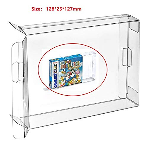 WICAREYO 10pcs Carts Clear CIB Case Sleeve Box for Gameboy Color Advance GBA GBC NGPC Cartridge Protector