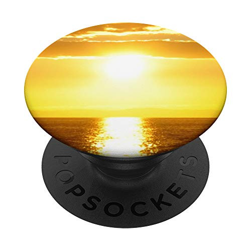 Tropical Paradise Ocean Sunset Gift Summer Vacation PopGrip PopSockets PopGrip Swappable Grip for Phones  and  Tablets