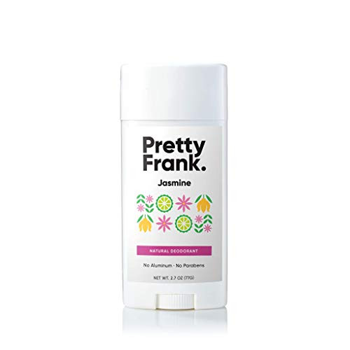 Pretty Frank Natural Deodorant Stick - No Aluminum Deodorant for Women and Men  Paraben Sulfate Free Solid Deodorant Featuring Shea Butter, Coconut Oil, Vitamin E  and  Baking Soda - Jasmine