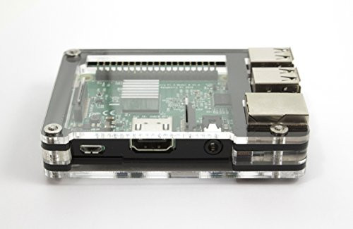 The Slim Zebra Case for Raspberry Pi 3, Pi 2, Pi Bplus  Black Ice ~ C4Labs