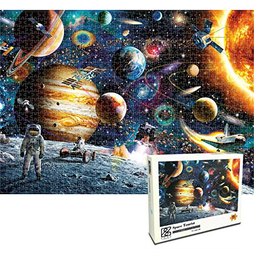 1000 Piece Space Puzzles for Adults,Outer Space Exploration Puzzles with Large Finished Size 27.56inch  x 19.69inch ?70 x 50cm?