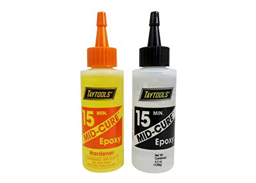 BSI/Taytools Bob Smith Industries 15 Minute Mid-Cure TM 2 Part Epoxy 4.5 OZ Combined 1