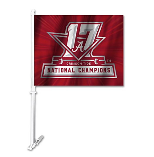 NCAA Alabama Crimson Tide 2018 College Football National Champions Car Flag