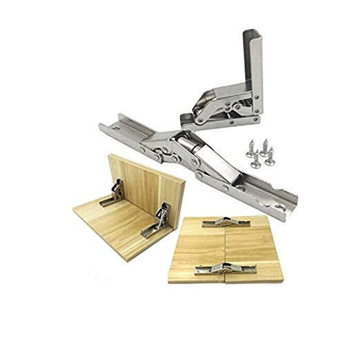 90 Degree Folding Door/Shelf Hinge Hidden Bracket Table Holder Furniture Parts2PC