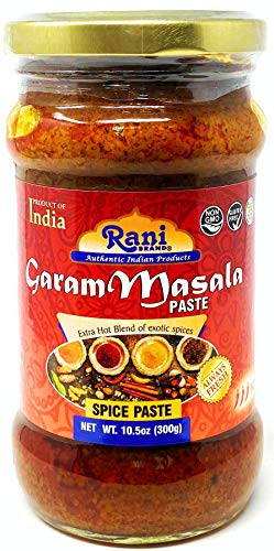 Rani Garam Masala Curry Spice Paste 10.5oz 300g Glass Jar ~ No Colors  All Natural NON-GMO  Vegan  Gluten Free  Indian Origin