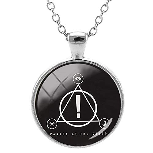 Pendant Necklaces - Panic at The Disco Necklace Music Rock Band Round Pendant Necklaces Glass cabochon Fashion Fans Gift Jewelry PD88 - by Mct12-1 PCs