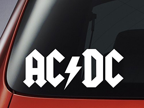 YWS Vinyl Stickers Decals - Ac Dc Logo - Stickers Laptop Car Truck Window Bumper Decor Notebook SMA4350