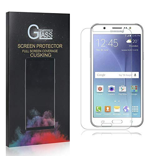 CUSKING Screen Protector for Galaxy J7 2016, 9H Hardness Tempered Glass, Shock Absorbent Screen Protector for Samsung Galaxy J7 2016, 99.99 percent Clarity, 4 Pack CUSKING Screen Protector for Galaxy J7 2016, 9H Hardness Tempered Glass, Shock Absorbent Screen Protector for Samsung Galaxy J7 2016, 99.99 percent Clarity, 4 Pack