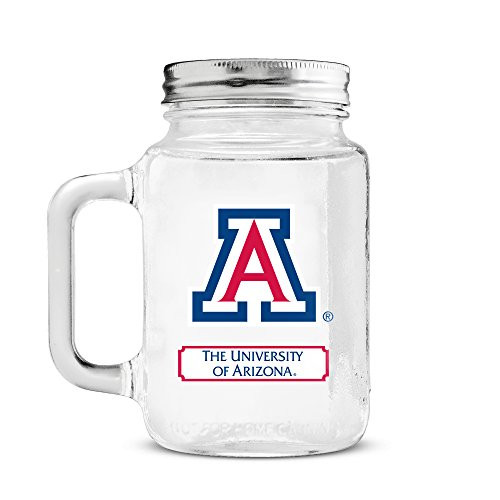 NCAA Arizona Wild Cats 20oz Glass Mason Jar