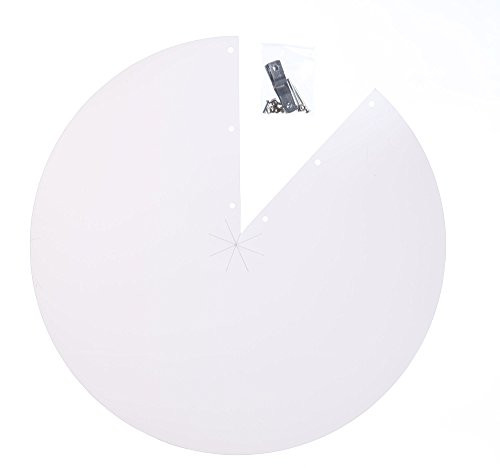 Fox Valley Traders White Squirrel Baffle, 16.5 Diameter  Weather-Resistant Flexible Plastic Mounts to Any Bird Feeder, Easy-to-Use Baffle Protects Bird Food from Aggressive Squirrels