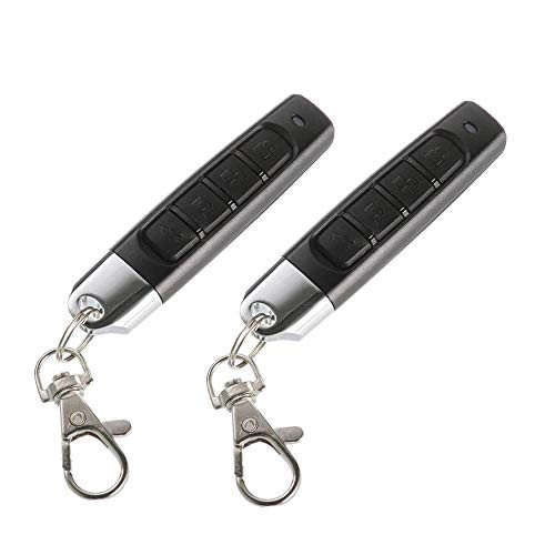 Door Remote 433MHz Car Alarm Garage OWSOO Controller Duplicator Clone Code Scanner Transmitter Security Alarm Electronic Gates 4 Keys Remote Control Key Duplicator,Gray