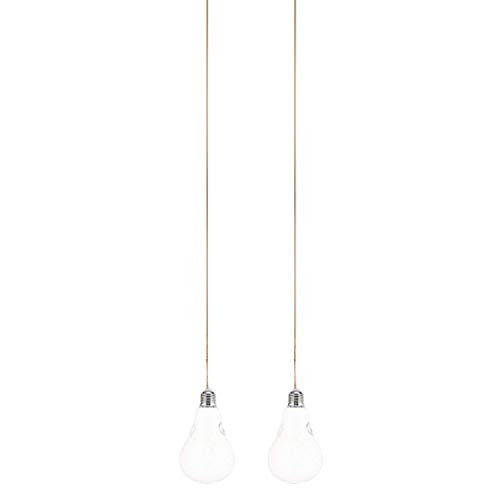 Cabilock 2Pcs Hanging Plant Pot Glass Hanging Planter Glass Bulb Terrarium Container for Air Plant Succulent DIY Decor Home Garden Decor