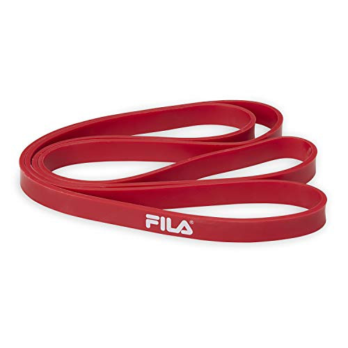 FILA Accessories Resistance Band Exercise Loop Cords Superband for Assisted Pull Ups, Speed and Bodyweight Strength Training, Red, Heavy