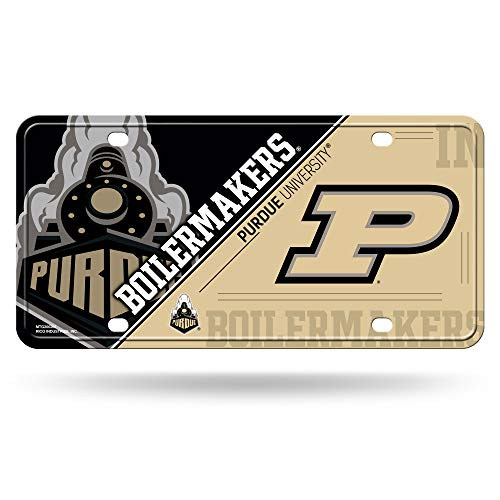 NCAA Rico Industries Metal License Plate Tag, Purdue Boilermakers, 6 x 11.5-inches NCAA Rico Industries Metal License Plate Tag, Purdue Boilermakers, 6 x 11.5-inches