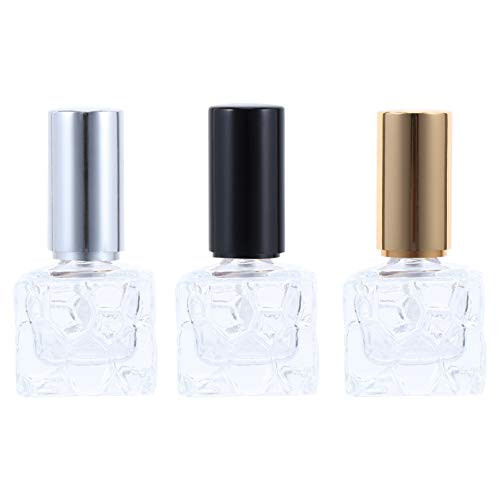 Beaupretty 3pcs Atomizer Perfume Bottle 10ML Glass Portable Mini Refillable Bottle Portable Empty Spray Bottle Atomizer Pump Case for Traveling and Outgoing Assorted